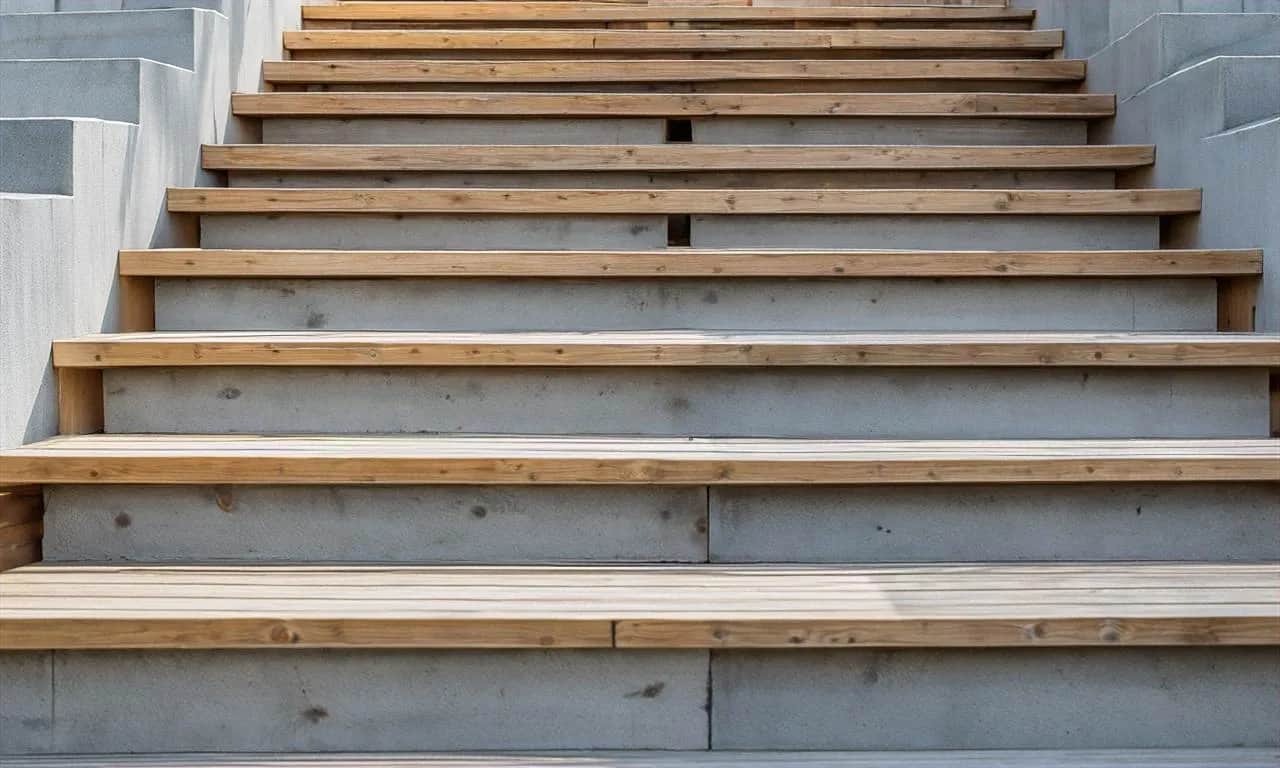 Jaka grubość stopnia drewnianego na beton zapewnia bezpieczeństwo?